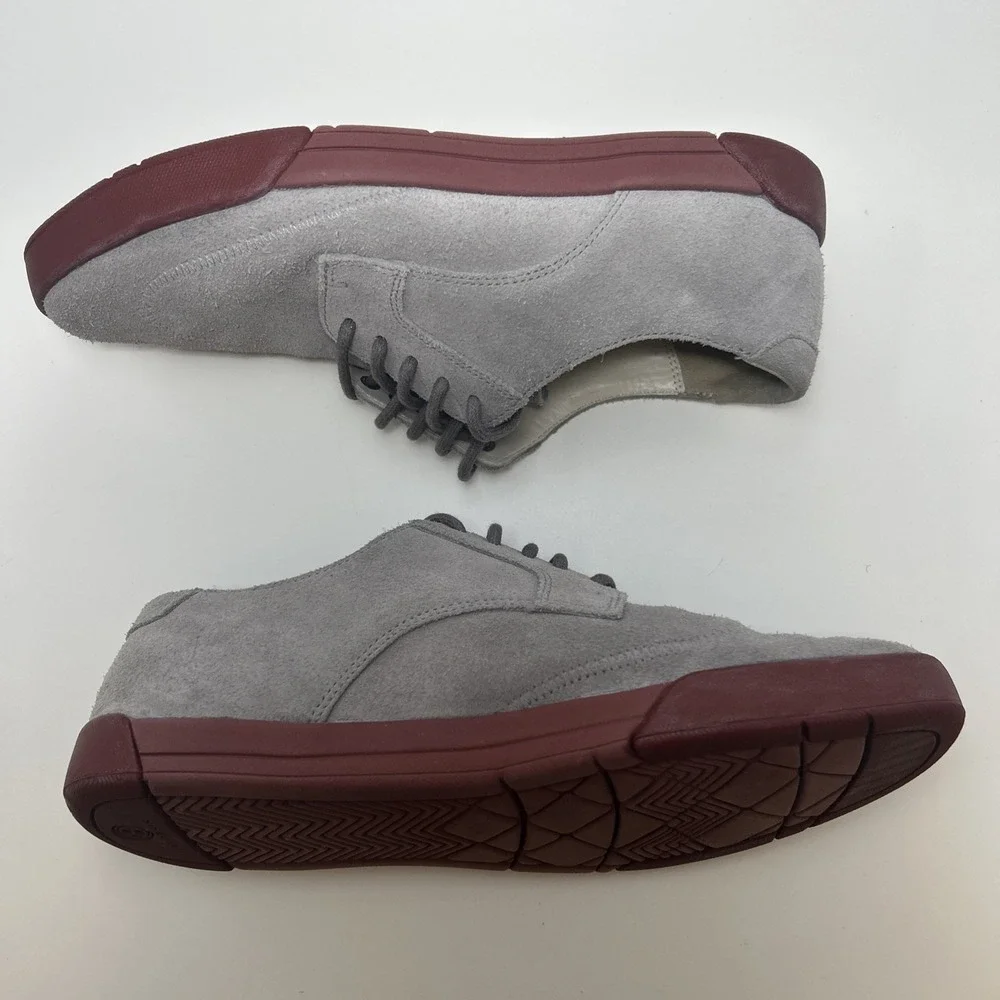 Cole Haan Air Jasper Wingtip Oxford Men's Size 8M Gray Suede Red Sole